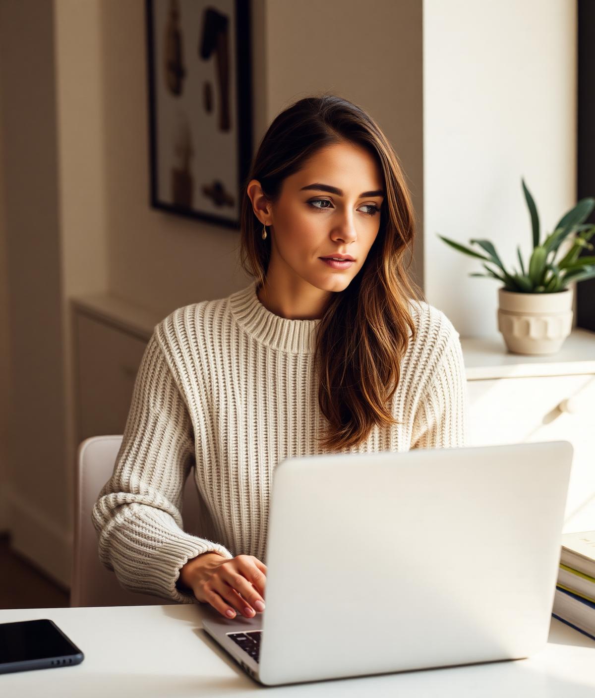 Creative director at desk